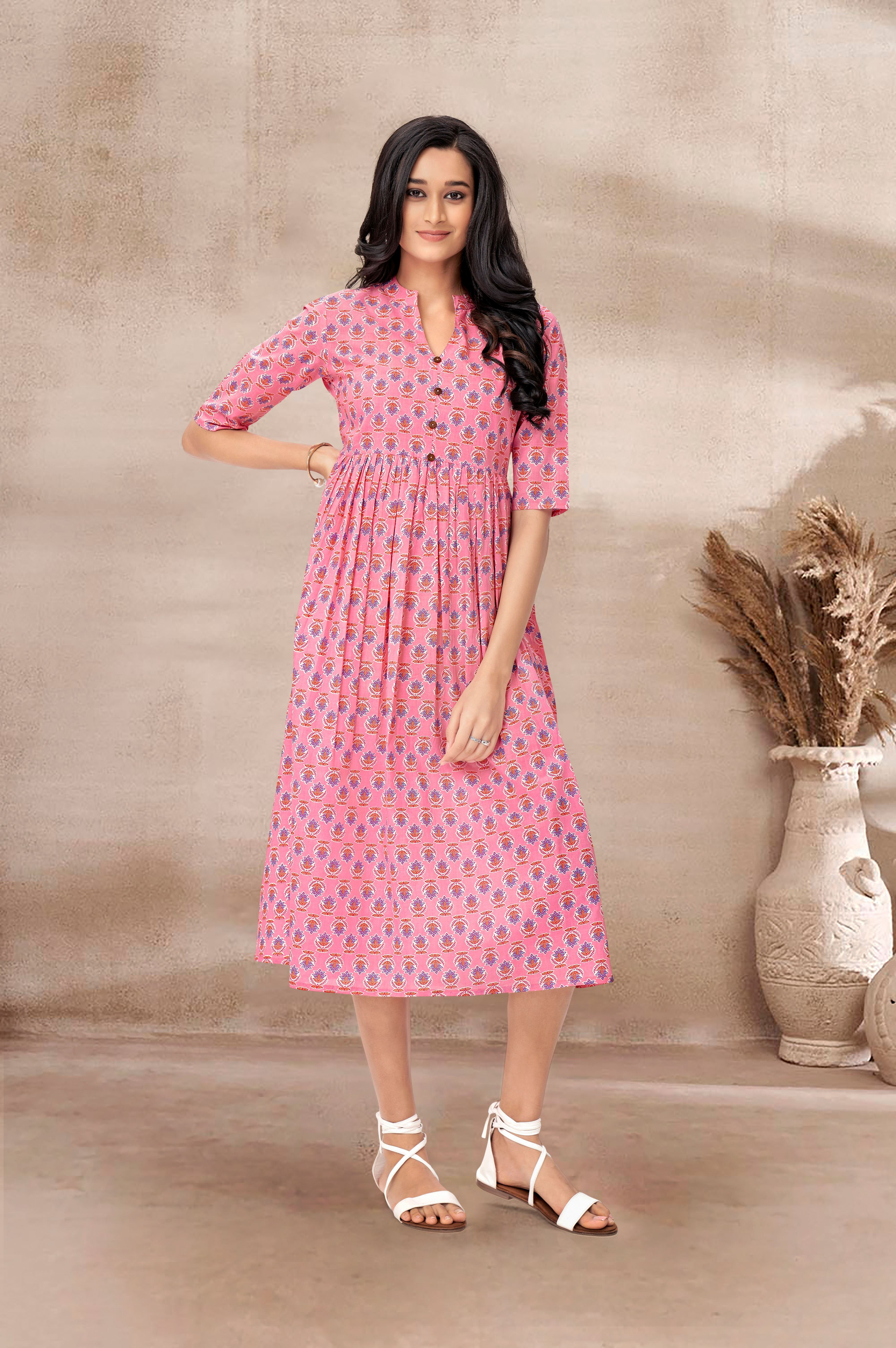 baby-pink-lotus-floral-maxi-tunic