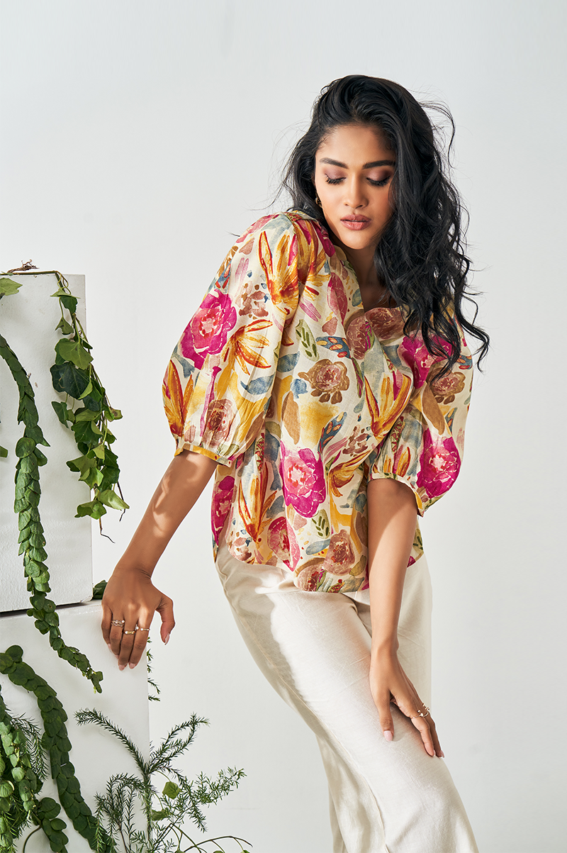multicolour-floral-print-top-and-pant-co-ord-set