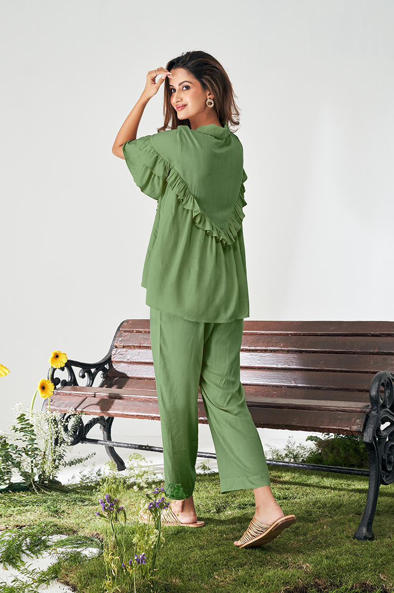 olive-green-ruffle-top-and-pants-co-ord-set