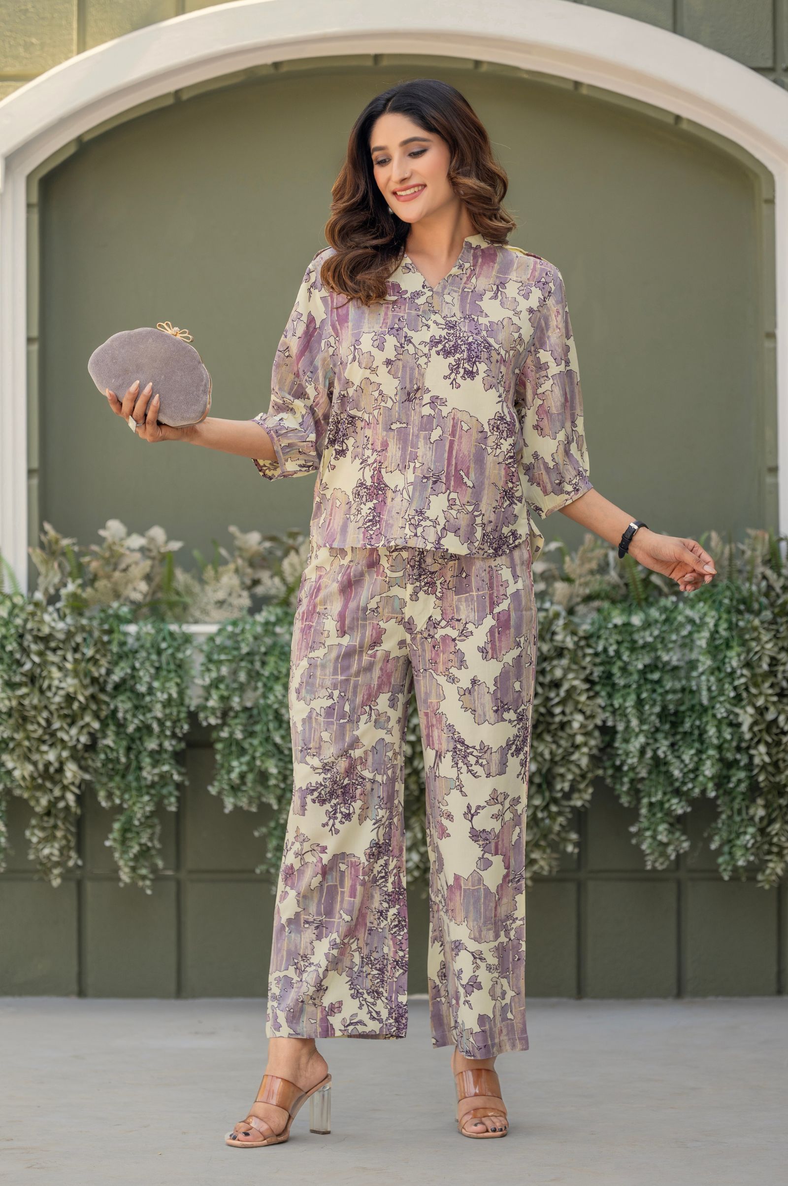 multicolour-rust-viscose-reyon-printed-top-and-pant-co-ord-set