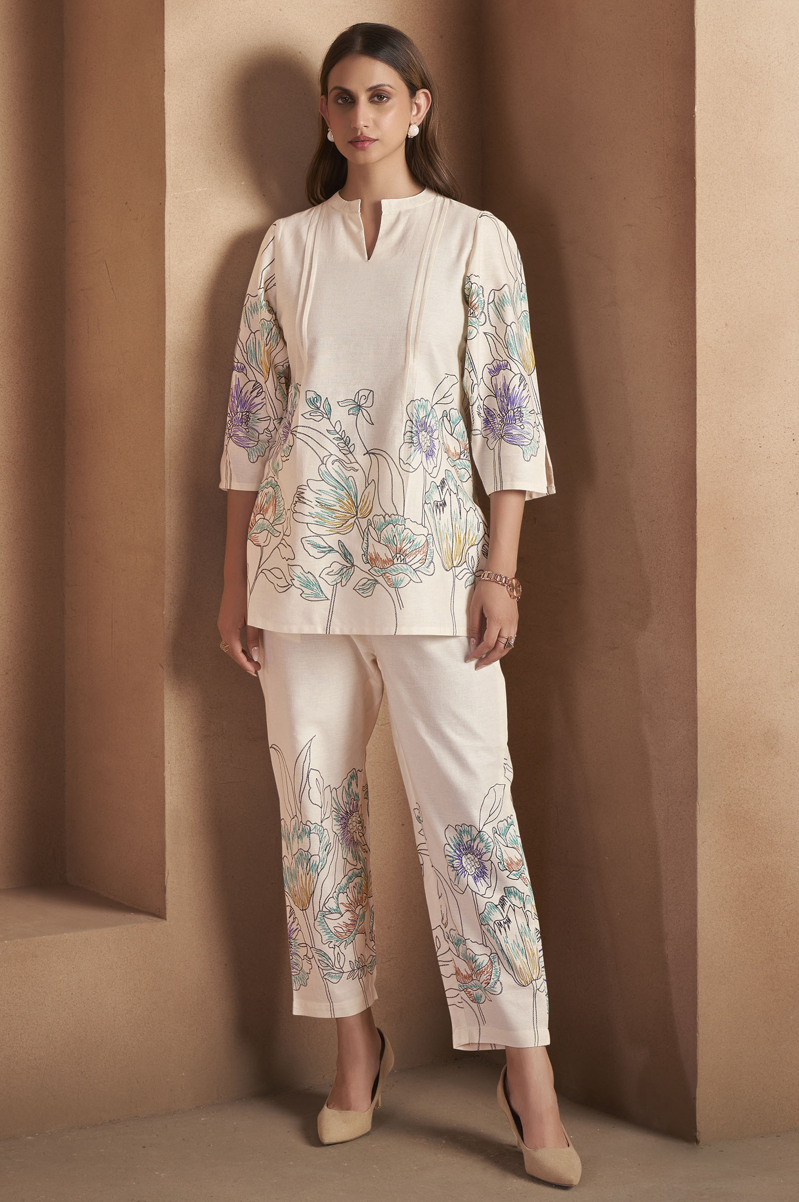 white-pure-cotton-floral-printed-co-ord-set-for-women