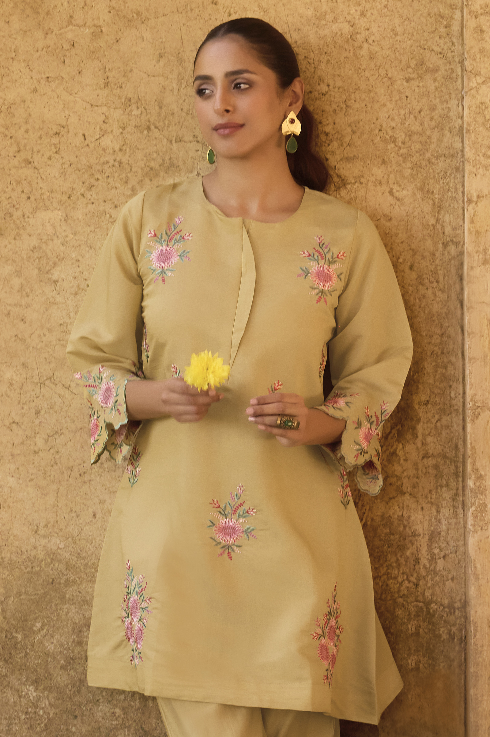 womens-yellow-embroidered-roman-silk-co-ord-set