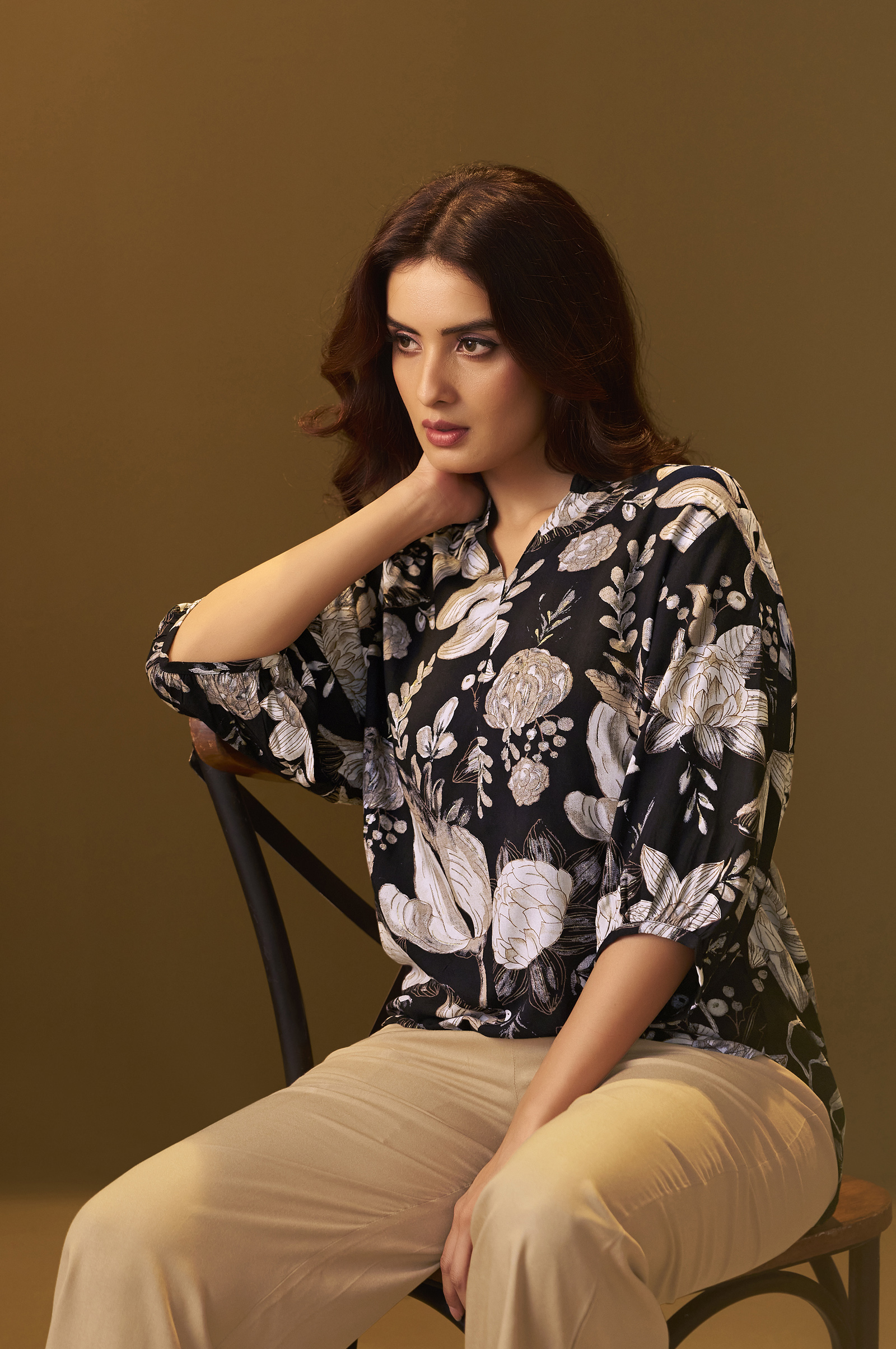 black-and-brown-viscose-reyon-printed-top-and-pant-co-ord-set