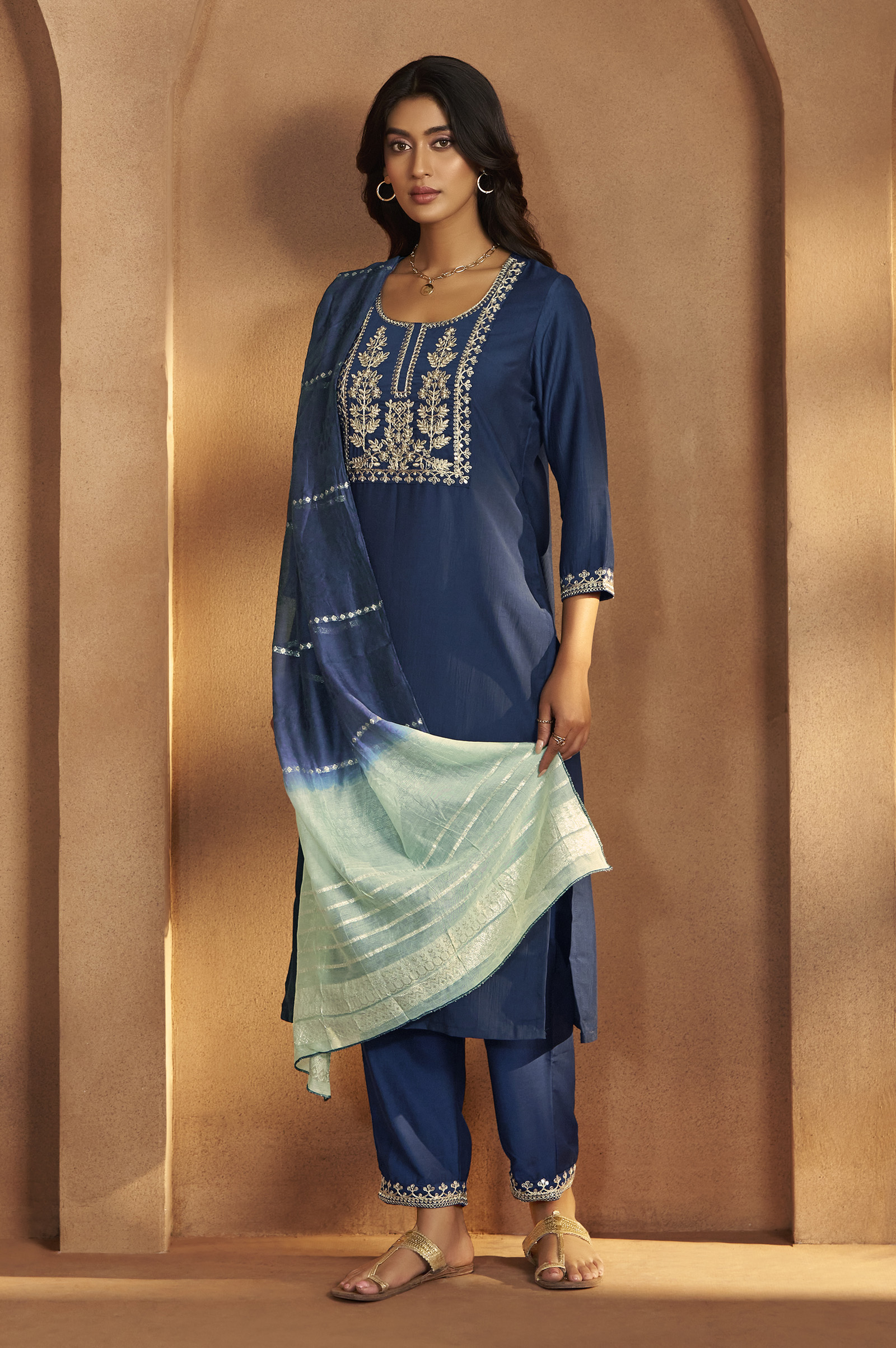 blue-cotton-blend-embroidered-kurta-pant-with-chanderi-jacquard-dupatta