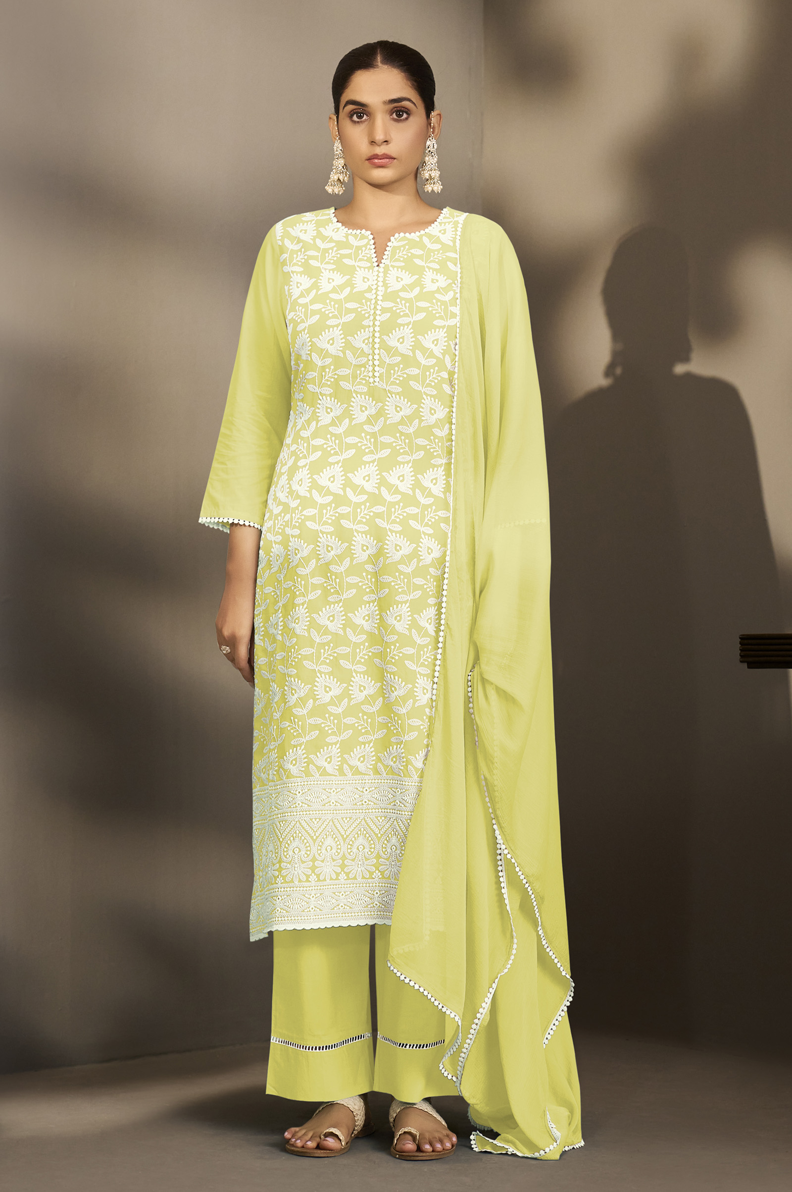 yellow-pure-cotton-schiffli-embroidered-straight-kurta-set-with-cotton-pants-inner-najmin-chiffon-dupatta