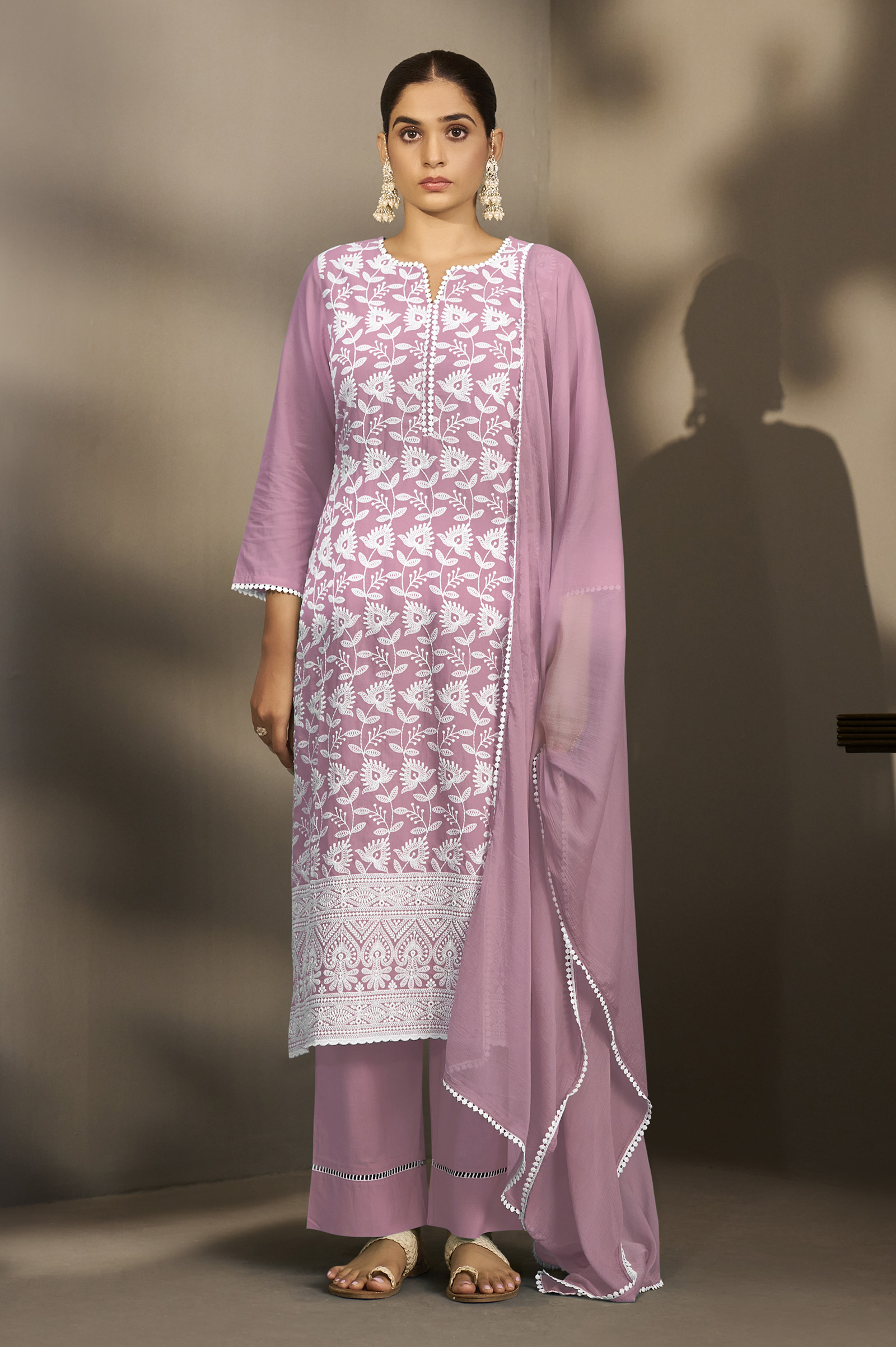 rust-pure-cotton-schiffli-embroidered-straight-kurta-set-with-cotton-pants-inner-najmin-chiffon-dupatta